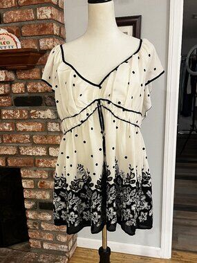 $148 NWT✨ Anthropologie Boho Babydoll Dress Size Large